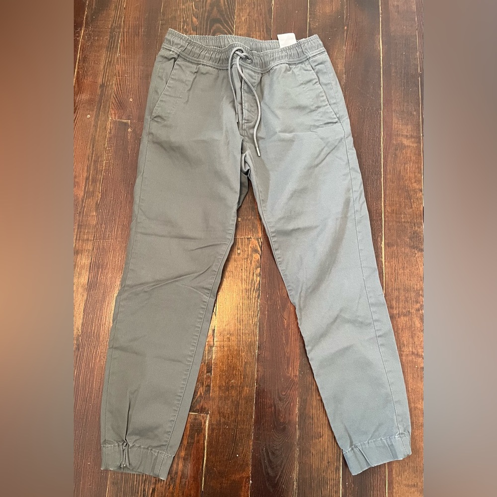 Banana Republic Jogger Chino Pant Aiden Fit Vintage Grey Size 30/30